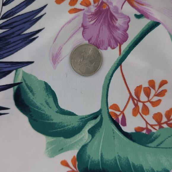 Tommy Bahama Orchid Canopy Swim Mini Dress w Pockets Tropical Print- Size M -GUC - Picture 8 of 14